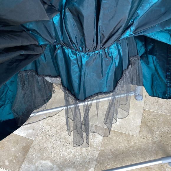 Vintage Alfred Angelo  Flirtations Dress Party Prom Club Green 13/14 90s Y2K - Picture 9 of 12